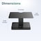 Purely Height Adjustable Monitor Riser with USB Ports, Black S402 - alternate 5