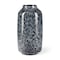 Homeroots 12" Black Mottled Cylinder Glass Table Vase 608284 - alternate 1