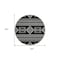 Homeroots 8' Black And Ivory Round Southwestern Washable Indoor Outdoor Area Rug 593650 - alternate 2