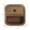 Homeroots 8" Beige Solid Wood Square One Drawer Nightstand 651549 - alternate 3