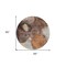 Homeroots 8' Coffee Copper And Beige Round Abstract Washable Indoor Outdoor Area Rug 605833 - alternate 4