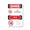Signmission Safety Sign, OSHA Danger, 24" Height, Aluminum, No Swimming Bilingual, A-1824-VK-1709 OS-DS-A-1824-VK-1709 - alternate 1
