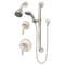 Symmons Origins Two Handle Shower Trim Kit with Hand Shower - 1.5 GPM (Valves Not Included) 9605-PLR-1.5-TRM-STN - alternate 1