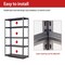 Wrightmaster 47.3in.*18in.*78in. 5-Tier Heavy Duty Storage Shelving with Tall Structure&Stable Frame ZoroP160410 - alternate 2