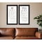 Homeroots Set Of Two Eye Charts 1 Black Framed Print Wall Art, 2PK 407482 - alternate 2