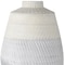 Homeroots 17" Cream And Gray Geometric Ceramic Table Vase 608291 - alternate 2