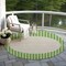 Homeroots 8' Green And Gray Round Striped Washable Indoor Outdoor Area Rug 597159 - alternate 2
