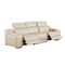 Homeroots 103" Beige Italian Leather Reclining USB Sofa 632894 - alternate 3