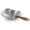 Oster Sangerfield 14in Stainless Steel Flat Bottom Wok with Wooden Handles 137514.01 - alternate 4
