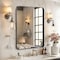 Simple Deluxe Bathroom Mirrors, Black Metal Framed Bathroom Mirror for Over Sink Wall, 30' x 40' Rounded Rectangl 3A88MIROACFY3040BLKV1 - alternate 2