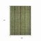 Homeroots 9' X 12' Green Gold And Gray Striped Washable Indoor Outdoor Area Rug 616374 - alternate 2