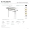 Kingston Brass 36" Ceramic Console Sink with Stainless Steel Legs, 8-Inch, 3-Hole, White/Polished Nickel KVPB36198W386 - alternate 2