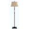 Homeroots 61" Bronze Two Light Traditional Shaped Floor Lamp With Brown Square Shade 526257 - alternate 1