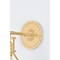 Hudson Valley Lighting Painted No. 2 Wall Sconce in Aged Brass/Soft Crimson by Mark D. Sikes MDS350-AGB/CRN - alternate 3