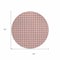 Homeroots 8' Red And Ivory Round Geometric Washable Indoor Outdoor Area Rug 614775 - alternate 3