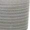 Homeroots Gray Ceramic 19 Ounce Striped Round Distressed Pot Planter 487470 - alternate 4