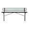 Leisure Craft Bench/Back, Ingroud Mount, 8ft., Blk/Grn B8WBIG-BLACK GREEN - alternate 1