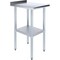 Amgood 24 in. x 18 in. Stainless Steel Work Table, Narrow Filler Table with 1.5 in. Backsplash for AMG WT-2418-BS-Z - alternate 1