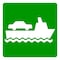 Sign Solutions Usa Vehicle Ferry Terminal (Symbol), 24 in W x Square, Aluminum Sign DUS12DWT2424I3-9 - alternate 1