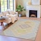 Homeroots 10' X 14' Pewter Copper And Silver Geometric Washable Indoor Outdoor Area Rug 631926 - alternate 3