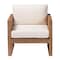 Bali & Pari Helina Bohemian Bleached Seagrass and Acacia Wood Arm Chair 254-13850-ZORO - alternate 4