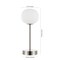 Jonathan Y Natalia 12.25" Modern Minimalist Iron Rechargeable Integrated Portable LED Table Lamp, Nickel/White JYL7108A - alternate 4