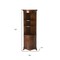 Homeroots 73in Brown Corner Accent Cabinet With Adjustable Shelves 389731 - alternate 3