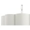 Jonathan Y Coquille 4-Light 20" Adjustable Scalloped Shade Metal LED Pendant, Chrome/White JYL9504A - alternate 3