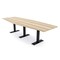 Skutchi Designs 10 Person Conference Table With Power Unit | 10' Hexagon Table | Harmony Series HAR-HEX.IR-48X120-T.BK-K525-NA - alternate 1