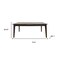 Homeroots 86" Gray and Walnut Wood Self-Storing Leaf Extendable Dining Table 716296 - alternate 3