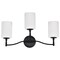 Nuvo Liam, 3 Light Vanity, Matte Black, White Opal Glass 60/8213 - alternate 4