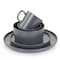 Elama Luxmatte Dark Grey 20 Piece Dinnerware Set EL-LUXMATTE-DG - alternate 4