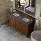 James Martin Vanities Brookfield 60'' D Vanity, Honey Oak w/ Parisien Bleu Silestone Top w/FreePower Wireless Charger 547-V60D-HNO-FPBL - alternate 4