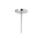 Jonathan Y Homer 13" 1-Light Modern Industrial Metal LED Dome Pendant, Black/Chrome JYL9536B - alternate 4