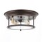 Jonathan Y Lauren 13.25" 2-Light Metal/Glass LED Flush Mount, Oil Rubbed Bronze/Brass Gold JYL7446E - alternate 4