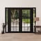 Vdomdoors Front Exterior Prehung Metal-Plastic Double Doors Clear Glass / MANUX 8151 Matte Black / Office Com MANUX8151DEXD-BLK-W16+72+16xH80-RH-I - alternate 3