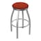 Holland Bar Stool Co 802 Misha Stainless Steel 36in Swivel Bar Stool with Graph Poppy Seat 80236SS021 - alternate 1