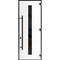 Vdomdoors Front Exterior Prehung Steel Door Ronex1055 Teak 96 Entry Metal Modern Painted W36xH96 Left hand RONEX1055EXD-OAK-W36xH96-LH-I - alternate 1