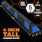 Xpose Safety Parking Block, Rubber, 4 in Height, 72 in Length, Black/Blue, Half Pallet (24 pk) PBSB-6-HP24-X - alternate 2