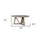 Homeroots 60" Brown Rounded Solid Wood Pedestal Base Dining Table 380461 - alternate 4