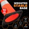 Xpose Safety 28 in Orange Traffic Cone, 10 lb Base with 6 in & 4 in Reflective Collar, PVC, DOT Approved, 48PK OTC28-64-10L-48-X - alternate 3
