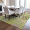 Homeroots 5' X 8' Lime Green Ivory And Pink Abstract Washable Indoor Outdoor Area Rug 596873 - alternate 3