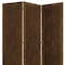 Homeroots 72" Bronze Folding Three Panel Screen Room Divider 274743 - alternate 2