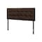 Homeroots Brown Faux Leather Upholstered Full Headboard 490183 - alternate 4
