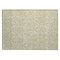 Homeroots 2' X 3' Light Green Damask Washable Non Skid Indoor Outdoor Area Rug 563853 - alternate 3