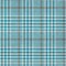 Homeroots 8' X 10' Teal Blue Ivory And Brown Plaid Washable Indoor Outdoor Area Rug 601521 - alternate 3