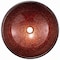 Vigo Giovanni Copper Glass 17 in. L x 17 in. W x 6 in. H Round Vessel Bathroom Sink VG07028 - alternate 2
