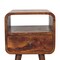 Homeroots 22" Brown Solid Wood Square One Drawer Nightstand 651487 - alternate 6