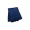Homeroots 55" X 70" Navy Blue Cotton Blend Waffle Weave Throw Blanket with Fringe 632917 - alternate 1