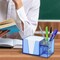 Acrimet Desktop Organizer Pencil, Pen, Paper, Clip, Caddy Holder (Plastic) (Paper Included) (C.Blue Color) 954.2 - alternate 4